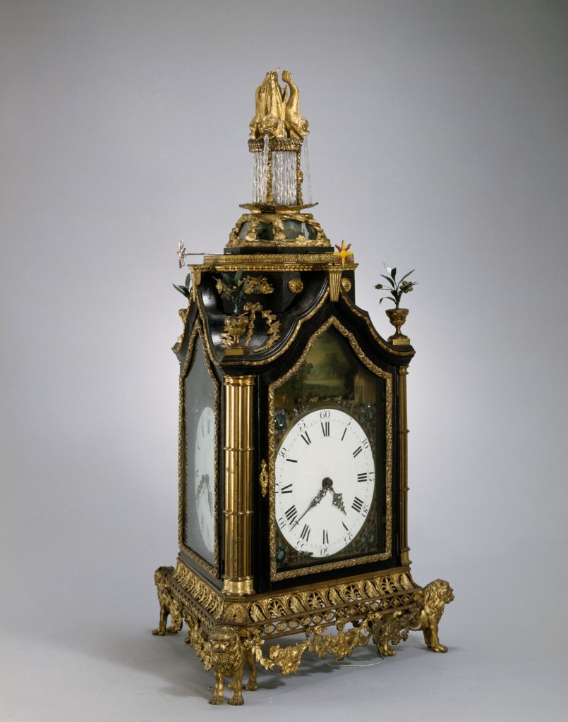 图片[1]-Wooden Tower Triangle Music Clock-China Archive